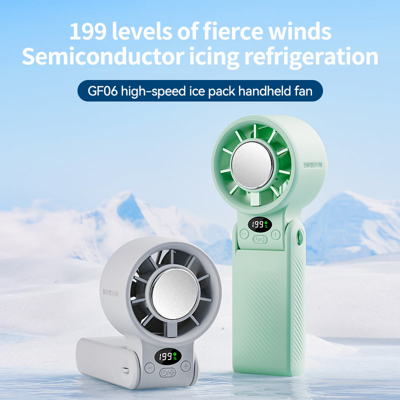 GF06 3-in-1 (3PCS Value Pack) Portable High-Speed Ice Compress Handheld Fan